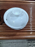 京器丨京红运真裸价·冰种玉瓷三才盖碗陶瓷茶杯茶具白瓷泡茶器 实拍图