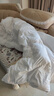无印良品100%白鹅羽毛绒丝被子冬被约8斤【填充2800g】200*230cm扭花白 实拍图