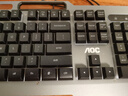 AOC KB122有线键盘 真机械手感键盘 背光灯效 键盘电竞游戏专用 电脑笔记本办公通用 黑色蓝光 实拍图