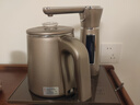 容声 全自动上水电热水壶单壶烧水壶热水壶电茶壶电热壶自吸式烧水器家用电水壶不锈钢全自动烧水壶 0.8L 温感水柱灯双层防烫咖色 实拍图