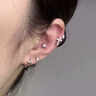 自由说星辰耳环男士轻奢小众高级感耳圈女设计感耳钉个性痞帅潮男耳饰品 耳钉单只 实拍图
