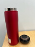 虎牌（TIGER）不锈钢原装进口保温保冷水杯MJA-B048-RMT深红色480ML 实拍图