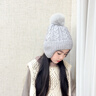 英氏（YEEHOO）羊毛保暖宝宝帽子护耳设计儿童针织帽双层加绒加厚中大童儿童帽子 晒单实拍图