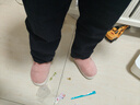 京东京造【厚底防滑】棉拖鞋男士冬季室内居家毛拖保暖全包粉红色38-39 实拍图