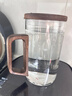 雅集玻璃杯月牙茶隔大容量豪饮杯800ml高硼硅水杯耐热泡茶杯木盖木把 实拍图