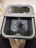 泰昌（Taicn）足浴盆加热智能杀菌按摩泡脚桶洗脚盆可拆卸足浴桶送父母长辈节日生日礼物TC-12L6L4（烟雨灰） 实拍图