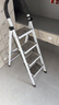 忆琳居梯子家用安全人字梯折叠伸缩多功能楼梯便捷扶梯加厚安全步梯白四 实拍图