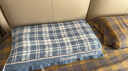 洁丽雅（Grace）抗菌三层纱布枕头巾 加大加厚吸湿透气枕巾 格律-蓝78*52cm一对装 实拍图