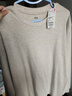 优衣库男装女装柔软圆领T恤/休闲长袖上衣25秋冬新款479783 31 米色 XL /180/108B 实拍图