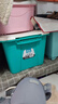 茶花（CHAHUA）茶花塑料收纳箱衣物整理箱35L58L68L多规格玩具整理箱储物 【绿色】 【58升*3个装】59.5*47.5*32.5cm 实拍图