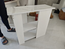 酷林KULIN折叠餐桌 家用白色桌面带储物柜可移动 小户型餐桌饭桌可伸缩 实拍图