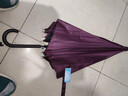 天堂 防风雨伞长柄 雨伞半自动男士商务伞超大伞面 酱红 实拍图