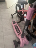 迈多米滑板车儿童3-6一12-10一15岁男大童成人代步折叠踏板溜溜车 樱花粉【2-18岁可用】封闭闪光轮 实拍图