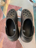 卡骆驰（CROCS）檀健次同款经典泡芙洞洞鞋百舒适男沙滩鞋女鞋休闲鞋|207521 黑色-001(含智必星) 44 (280mm) 实拍图