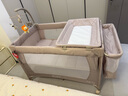 优乐博（ULOP）婴儿床可折叠可移动0-3岁宝宝床多功能婴儿床可升降婴儿拼接床 尿布台婴儿床二合一摇篮摇摇床 一键折叠床豪华款 婴儿用品实用新生儿见面礼物便携折叠婴儿床 实拍图