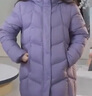 坦博尔羽绒服女中长款带帽宽松舒适保暖妈妈款外套510560D 香融紫 160  实拍图