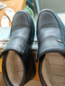 蜻蜓牌【100%全牛皮】男士羊毛保暖商务加绒厚休闲真皮冬季防滑棉皮鞋子 黑色 41 实拍图