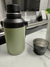 小米大肚保温杯 户外保温水壶 双饮保冷杯  316L便携水杯 橄榄绿 1L 实拍图