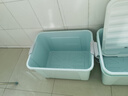 禧天龙家用收纳箱加厚衣物储物箱塑料箱大容量玩具整理箱 80L蓝色1个装 实拍图