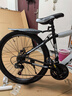 金武端自行车成人山地车公路赛车单车骑行变速超轻越野中学生初中青少年 顶配版-辐条轮-黑白色 26寸21速 实拍图
