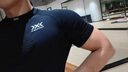 XBIONIC优能速跑4.0短袖T恤男士速干衣功能内衣压缩衣跑步吸湿排汗抑菌 猫眼黑/极地白 L 实拍图
