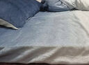 海澜之家（HLA）牛奶绒四件套防静电高端双面亲肤珊瑚绒床单被套简约风床品套件 渐变风蔚蓝 四件套 2.3*2.5m 床单款 被套2.2*2.4m 实拍图