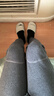 浪莎【秋上新】保暖裤男士单件羊毛护膝棉毛裤加绒加厚秋冬秋裤 深灰 实拍图