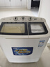 澳柯玛（AUCMA）洗衣机半自动波轮洗衣机8公斤大容量 玻璃面板双缸双桶洗脱分离脱水除毛甩干租房家用XPB80-2118S 实拍图