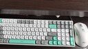 AOC GKM100无线蓝牙机械键盘鼠标套装三模 客制化热插拔轴 键盘电竞游戏专用电脑办公 灰白绿青轴 实拍图