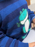 幼岚（ALLBLU）幼岚童装「手工勾花」100%羊毛毛衣24秋季新款儿童男女童舒适毛衣 青蛙玩具（藏青条纹） 120 cm 晒单实拍图