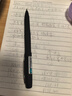 宝克（BAOKE） 中性笔大容量磨砂黑色签字头粗字水笔练字笔考试商务高档硬笔书法用可定制logo 1.0mm黑色3支+12支替芯 实拍图