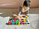小顽豆婴儿童早教蒙氏教具1一2岁3拼图积木拼装0宝宝益智力女孩男孩玩具 实拍图