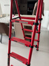 比力梯子家用伸缩梯加厚铝合金多功能折叠人字梯升降扶梯工程楼梯 【可坐款】5步红【全铝合金】 实拍图
