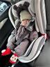 法雷曼儿童安全座椅汽车用0-12岁360度旋转婴儿宝宝车载坐躺i-Size认证 魔力灰pro【钢骨架+支撑腿】 实拍图