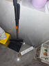 百洁世家扫把簸箕家用套装2024新款扫地撮笤帚组合垃圾铲懒人神器折叠 灰-标准版【不锈钢杆】扫把套装 实拍图