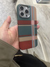 巴蒂尼 山与星河适用iPhone17ProMax手机壳高级感苹果16Pro磁吸凯夫拉纹理15超薄防摔14手机套13男女 红绿格纹【夜光磁吸硬壳】铝合金镜框 iPhone 15 Pro Max 实拍图