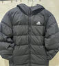 adidas 600蓬休闲保暖连帽鸭绒羽绒服男女阿迪达斯官方轻运动   黑色(推荐选大一码)   M 实拍图