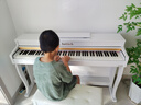 海蒂诗电钢琴88键重锤电子钢琴儿童初学者幼师专业成人立式智能数码钢琴 P-312时尚白-全重锤键-配琴凳 实拍图
