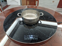 芝梵饭菜保温板加热菜板保温板暖菜板家用带电磁炉火锅暖菜板+火锅+自动旋转家庭旋转餐桌加热转盘 石纹黑丨90CM【电动+手动旋转】电磁炉火锅款 实拍图