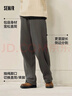 森马（Semir）休闲裤男发热抑菌针织卫裤宽松直筒裤25冬长裤子百搭109725127104 实拍图