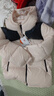 骆驼（CAMEL）【小太阳】户外羽绒服秋冬新款男女加厚保暖羽绒服面包服 白玉粉/幻影黑，A33CAPN163E L 实拍图