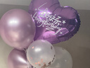 多美忆 生日场景布置女孩生日气球装饰周岁快乐室内布置成人粉色亮片1对 实拍图
