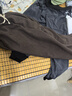 棉致加绒加厚羊羔绒显瘦阔腿裤子女秋冬季宽松直筒休闲裤女高腰棉裤 150咖啡色【高品质33.5】 6XL 255-300斤 实拍图