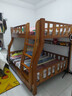 临稚胡桃木 儿童上下床实木高低床双层床上下铺床两层木床子母床 爬梯款 上铺宽1.3米下铺宽1.5米 实拍图