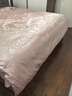 水星家纺四件套床上用品 大提花面料 高级轻奢裸睡套件 法式浪漫被套床单 米兰之夜【轻奢法式/粉色】 1.5米床, 床单款 被套200*230cm 实拍图