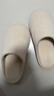 洁丽雅静音拖鞋女秋冬季2025新款室内居家用软底防滑日式无声地板拖鞋男 奶咖色（推荐款） 38-39 【适合37-38码】 实拍图