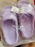 IQGD 拖鞋女踩屎感凉拖室外居家时尚加厚软底 冰淇淋-明紫 38-39  实拍图