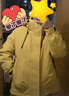 鸭鸭（YAYA）王一博同款新山系户外登山羽绒服男女士同款2025新款休闲外套YX 鹅黄色 M /170/88A 实拍图