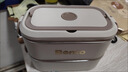 HKML316多层保温饭盒大容量便当盒注水加热餐盒上班族学生便携带饭桶 卡其色【抗菌316内胆】 三层2600ML抗菌+保温袋316收藏送餐具 实拍图