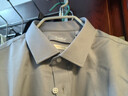 金利来【3D免烫/抗皱】春秋季男士长袖衬衫商务休闲白衬衣 灰色-38L1 L 实拍图